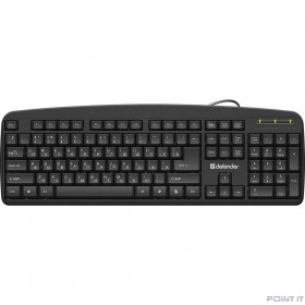 Defender Клавиатура Office HB-910 RU USB [45910] {Проводная, полноразмерная, черная}