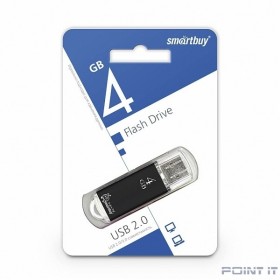 Smartbuy USB Drive 4Gb V-Cut series Black SB4GBVC-K