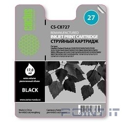CACTUS C8727HE Картридж  №27 (черный) для  HP DeskJet 3320/3325/3420/3425/3520/3535/3550/3645/3647/3650/3745/3845/5650/5652/5655/5850; OfficeJet 4212/4215/421