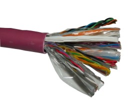 Кабель NETKO UTP25 cat.5e, 305м, 0,5мм, нг(А)-HF FR-LSZH - малодымный, не содержащий галогенов, фиолетовый РАСПРОДАЖА