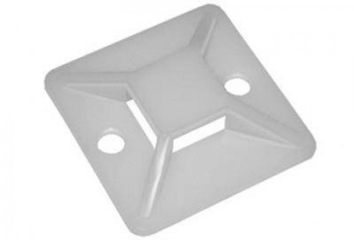 Площадка самоклеющаяся для крепления стяжек 25мм*25мм (для стяжек шириной 6,2мм), NETKO Optima (упак.100 шт) SB