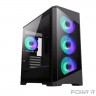 GameMax Корпус Destroyer TGB без БП(ATX, Черн.,USB3.0, Зак.стек., 4*120мм. ARGB , пыл.фильтр)