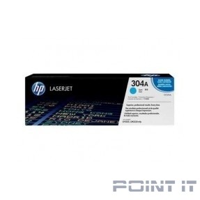 HP Картридж CC531AC лазерный голубой (2800 стр) (белая корпоративная коробка)