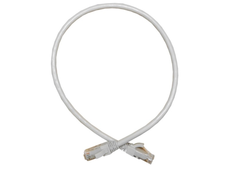 Патч-корд UTP4 cat.6a, 2.0м, литой коннектор, серый, Netko CKC