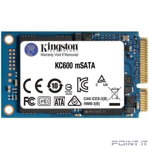 SSD жесткий диск MSATA 512GB SKC600MS/512G KINGSTON
