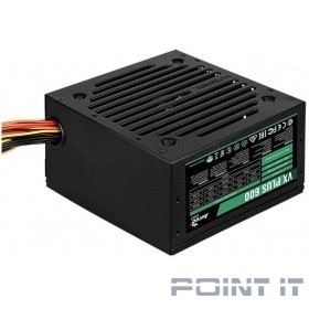 Aerocool 600W VX-600 PLUS (24+4+4pin) 120mm fan 3xSATA RTL