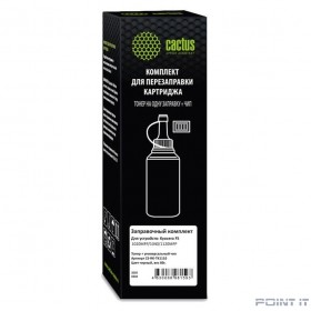 Тонер Cactus CS-RK-TK1110 черный флакон 80гр. (в компл.:чип) для принтера Kyocera FS-1020/1040/1120