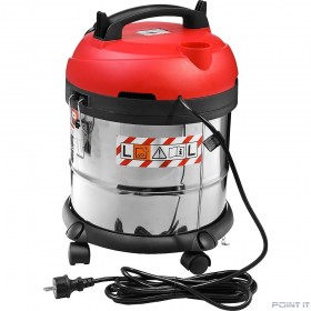 ЗУБР Пылесос строительный [ПУ-20-1400 М3] { модель М3-20, 20 л, 1400 Вт, сухая и влажная уборка, корпус из нержавеющей стали, розетка до 2000Вт }