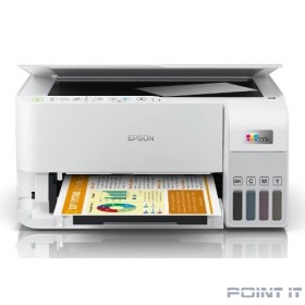 МФУ струйный Epson L3556 цветная печать, A4, цвет белый [c11ck59504]