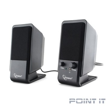 Gembird SPK-510, черный, 6 Вт, рег. громкости, разъём для наушников,USB-питание