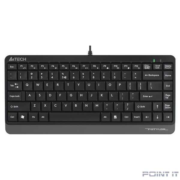 Клавиатура A4Tech Fstyler FK11 черный/серый USB slim