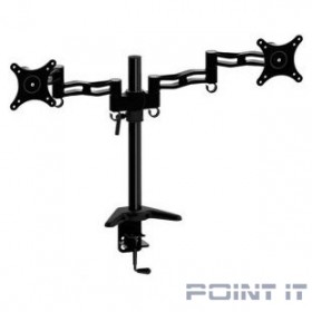 Cactus CS-VM-D08-BK черный Кронштейн для 2-х мониторов 13&quot;-27&quot; макс.8кг настольный поворот и наклон