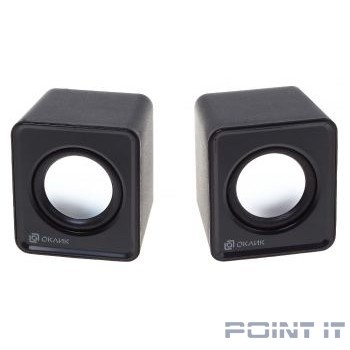 Колонки Oklik OK-331 2.0 черный 6Вт