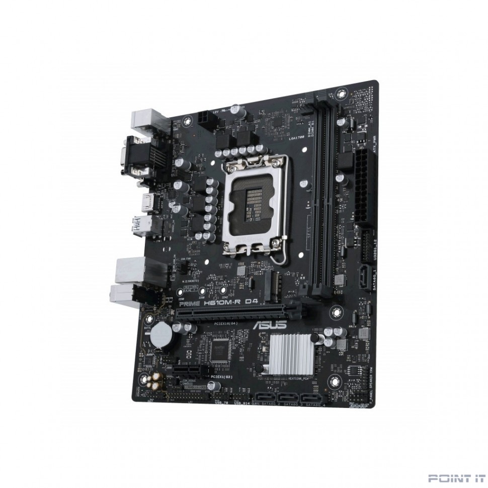 ASUS PRIME H610M-R D4-SI {Socket LGA1700, Intel H610, 1 слот 16x PCI-E, DisplayPort, HDMI, 2x DDR4}