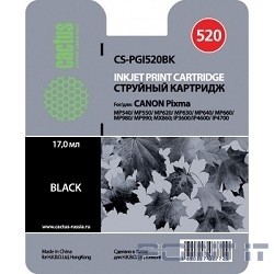 Картридж BLACK 16ML CS-PGI520BK CACTUS