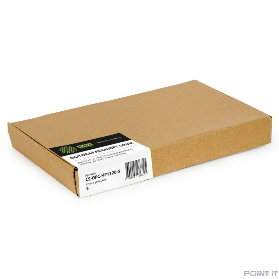 Фотобарабан OPC Cactus CS-OPC-HP1320-5 для HP LJ 1160/1320/3390/P2014/P2015 (Q5949A/Q7553A) Canon LBP-3300