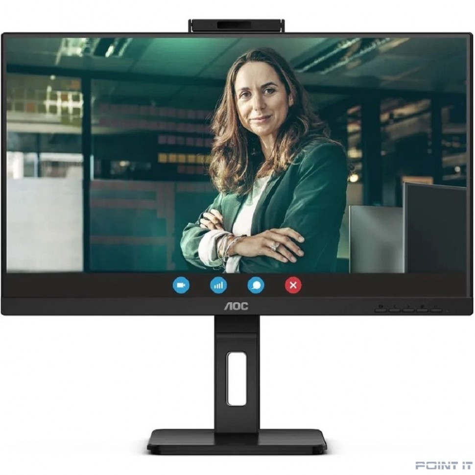 Монитор LCD AOC 27" Q27P3QW {IPS 2560x1440 75Hz 4ms 178/178 350cd 1000:1 8bit 2xHDMI1.4 DisplayPort1.2 2xUSB3.0 3xUSB3.2 2x5W WebCam Pivot}