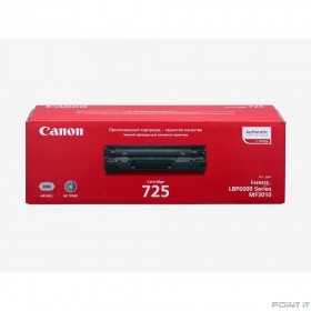Canon Cartridge 725 3484B005/3484B002 Картридж для LBP 6000/6000B/MF3010, Черный, 1600 стр. (GR)
