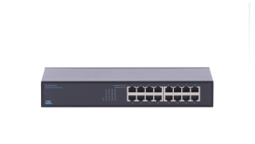 Коммутатор GIGALINK неуправляемый 16 портов 10/100/1000 мб/с, металлический корпус, внутрений блок питания