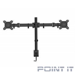 Cactus CS-VM-D29-BK черный Кронштейн для 2-х мониторов 13&quot;-27&quot; макс.10кг настольный поворот и наклон