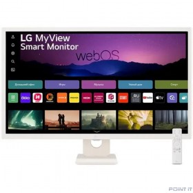 Монитор LG 31.5&quot; 32SR50F-W White Smart, 16:9, IPS, 1920x1080, 5ms, 250cd, 60Hz, 2xHDMI, 2xUSB, SPK