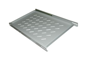 Полка выдвижная 1U  для шкафа глубиной 900/960/1000 (472х710х730), серая