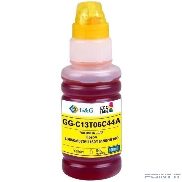 Чернила G&G GG-C13T06C44A №112 желтый 100мл для Epson L6550/6570/11160/15150/15160