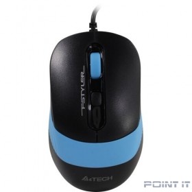 Мышь A4Tech Fstyler FM10 черный/синий оптическая (1600dpi) USB (4but)