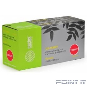 Картридж лазерный Cactus CS-TK560Y TK-560 желтый (10000стр.) для Kyocera FS-C5300DN