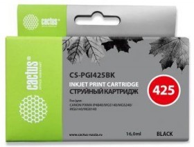 Картридж BLACK 16ML CS-PGI425BK CACTUS