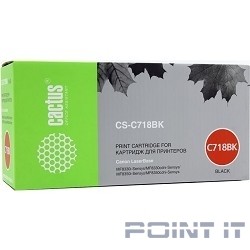 CACTUS Картридж CS-C718BK для принтеров Canon LBP-7200, черный, 2900 стр.
