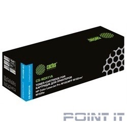 Картридж лазерный Cactus CS-W2411A голубой (850стр.) для HP Color LaserJet Pro M155;MFP M182nw/M183fw