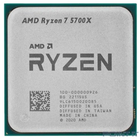 Процессор RYZEN X8 R7-5700X SAM4 65W 3400 100-000000926 AMD