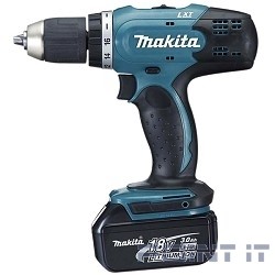 Makita DDF453RFE Дрель аккумуляторная [DDF453RFE] {18В,2х3Ач Li-ion,БЗП-13мм,0-400\1300об\м,42\27Нм,1.8кг,чем}