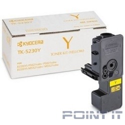 Kyocera-Mita TK-5230Y Тонер-картридж, Yellow {P5021cdn/cdw, M5521cdn/cdw (2200стр)}
