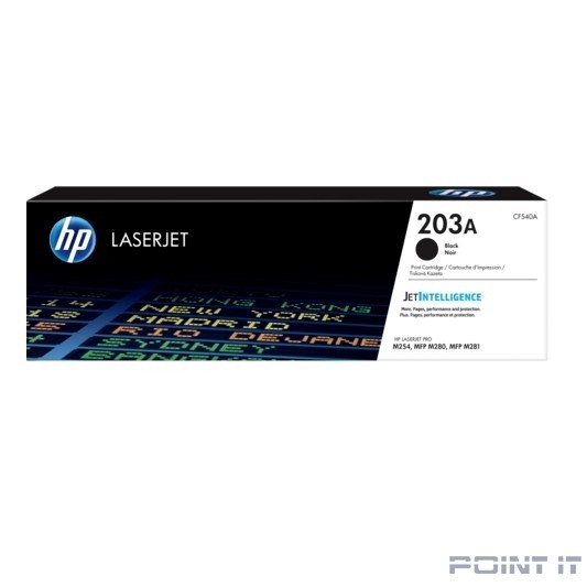 HP CF540A Картридж 203A Black {CLJ Pro MFP M254/280/281} (1400 стр)
