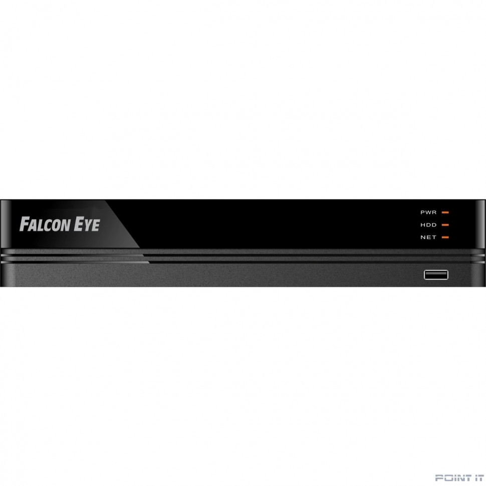 Falcon Eye FE-NVR5108 8 канальный 5Мп IP регистратор: Запись 8 кан 5Мп 30к/с; Поток вх/вых 40/20 Mbps; Н.264/H.265/H265+; Протокол ONVIF, RTSP, P2P; HDMI, VGA, 2 USB, 1 LAN, SATA*1 (до 10TB HDD)