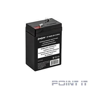 Exegate EX282946RUS Аккумуляторная батарея DT 6028 (6V 2.8Ah, клеммы F1)