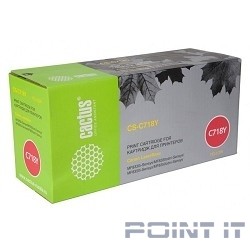 Тонер Картридж Cactus CS-C718Y желтый для Canon LBP-720 (2900стр.)