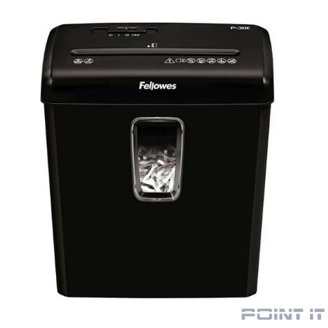 Fellowes Шредер Powershred P-30C, DIN P-4, 4х34 мм, 6 лст., 15 лтр.