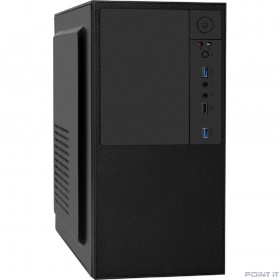 Exegate EX298006RUS Корпус Minitower BAA-308U2-AAA400 (mATX, БП AAA400 с вент. 8см, 1*USB+2*USB3.0, HD Audio, черный)