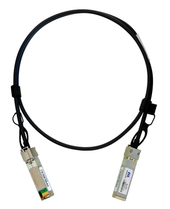 Адаптер соединительный GIGALINK SFP+ to SFP+, 10 Gb/s, одножильный SCC 30 AWG, 1 м (GL-SFP-PLUS-010-BK)