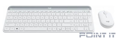 920-009207 Logitech Клавиатура + мышь MK470 WHITE оригинальная заводская гравировка RU/LAT