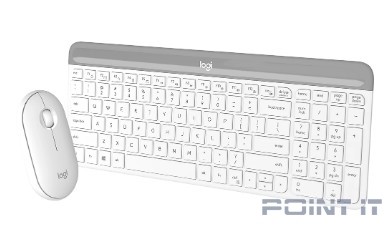 920-009207 Logitech Клавиатура + мышь MK470 WHITE оригинальная заводская гравировка RU/LAT