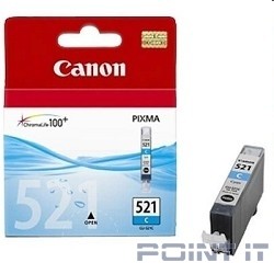 Canon CLI-521C  2934B004 Картридж для Pixma iP3600, 4600, MP540 ,MP620, MP630, MP980, голубой, 535стр.