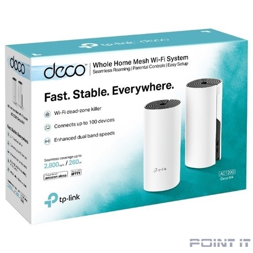 Mesh Wi‑Fi система 1200MBPS DECO M4(2-PACK) TP-LINK