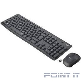 920-009807 Logitech MK295 с поддержкой SilentTouch Комплект беспроводной {клавиатура+мышь, GRAPHITE, RUS, 2.4GHz}