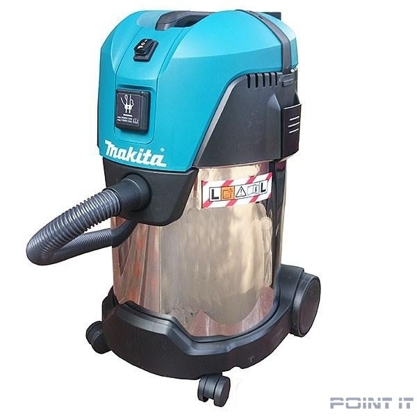 Makita VC3011L Пылесос [VC3011L] {1000Вт,3600л\м,210мбар,30л,шланг36ммх3.5м,10.5кг,кор,2нас,2 п\сб,щетка,2адапт,2труб }