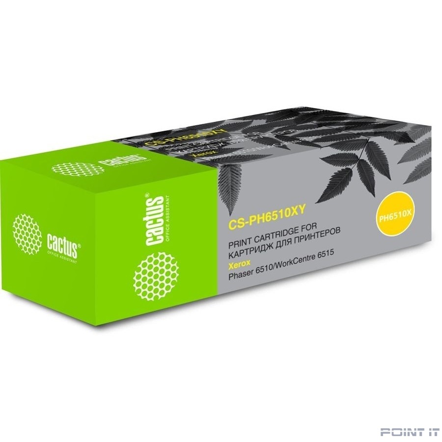 Картридж YELLOW /6510/WC6515 4.3K CS-PH6510XY CACTUS