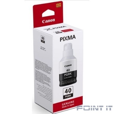 Canon GI-40(PGBK) 3385C001 картридж струйный для Canon Pixma G5040/G6040, чёрный, 170 мл.
